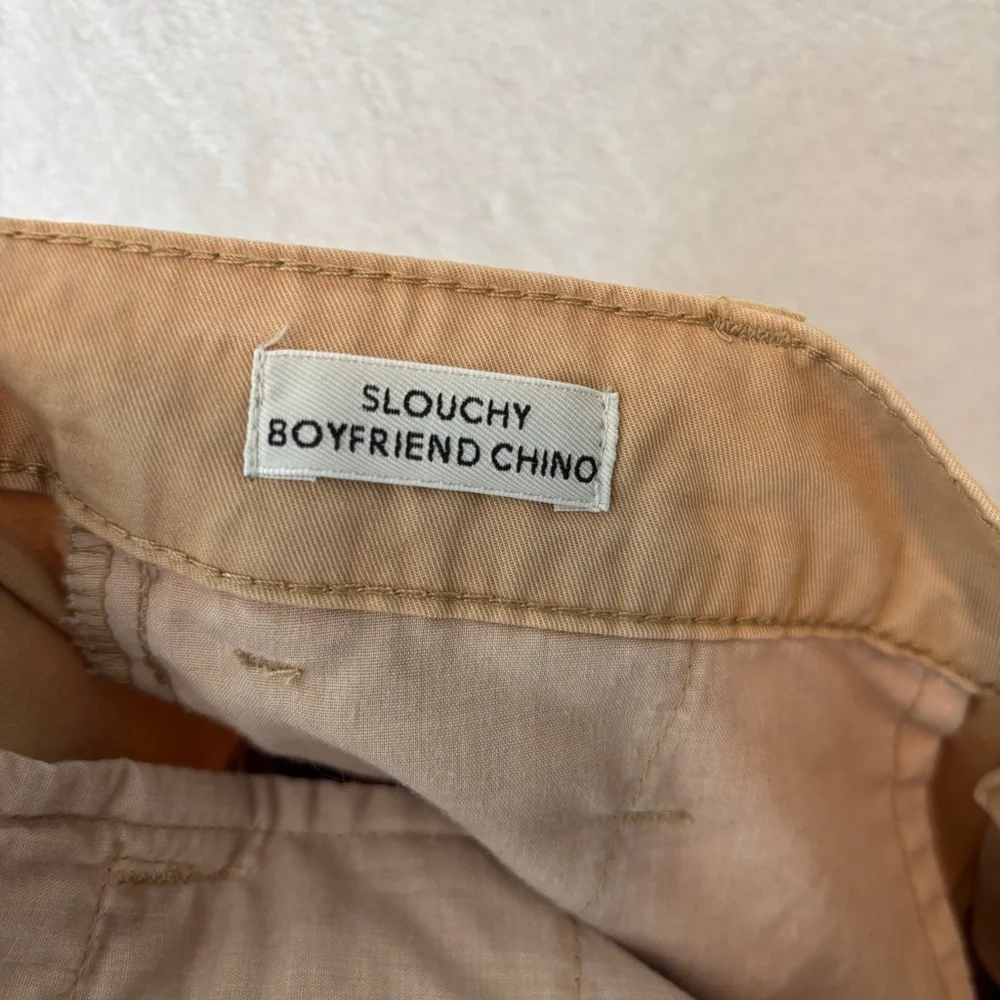 J Crew womens tan casual straight leg Slouchy boyfriend chino pant size 29 AV253